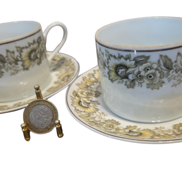 Xícaras de chá porcelana Real